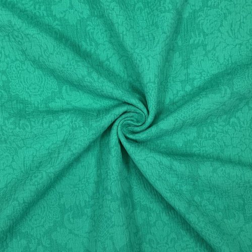 Baumwoll Leinen Jacquard - Erica - emerald