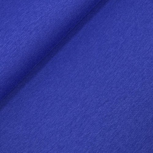 Viskose Strick Jersey - Merino Touch - uni - royal