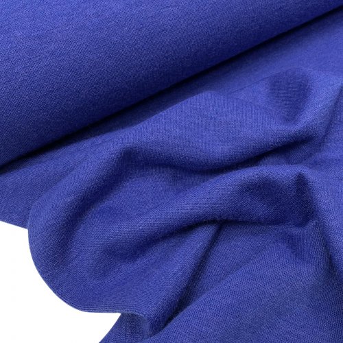 Viskose Strick Jersey - Merino Touch - uni - royal