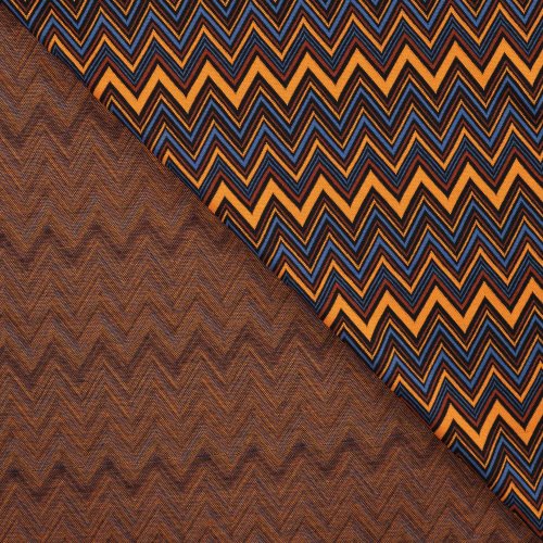 Viskose Jacquard Jersey - Viale - cognac