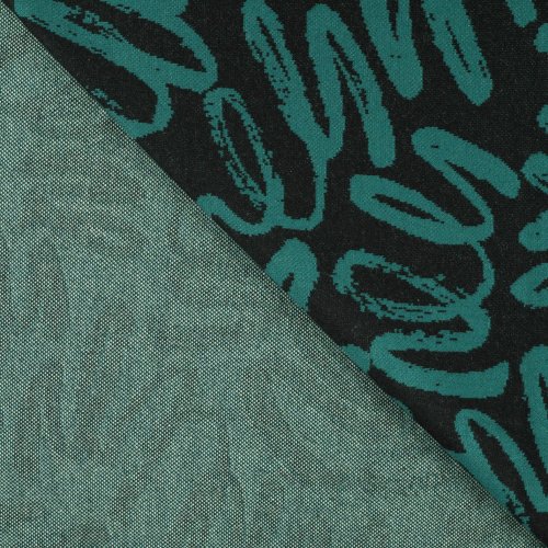 Viskose Jacquard - Onika - petrol