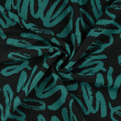 Viskose Jacquard - Onika - petrol