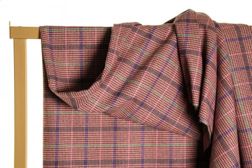 Baumwoll Tweed Flanell - Checked - red - Atelier Jupe