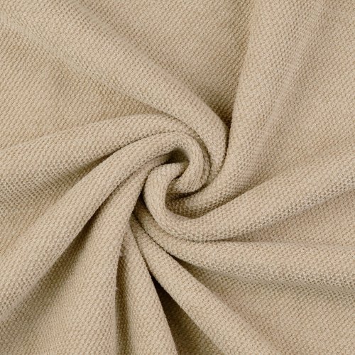 Chenille Strick mit Teddyabseite - Caprice - beige