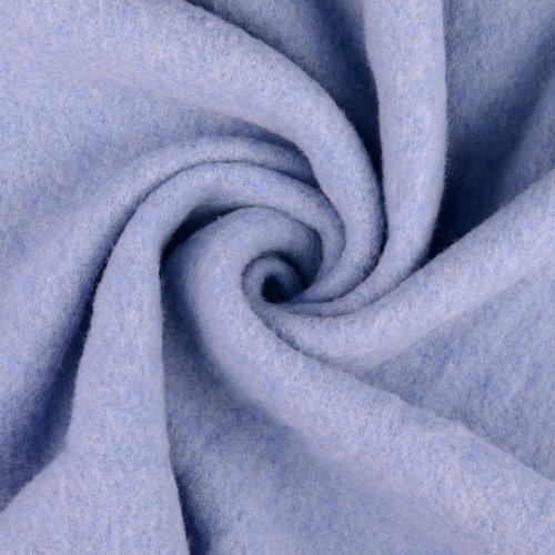 Wollfleece - uni - hellblau