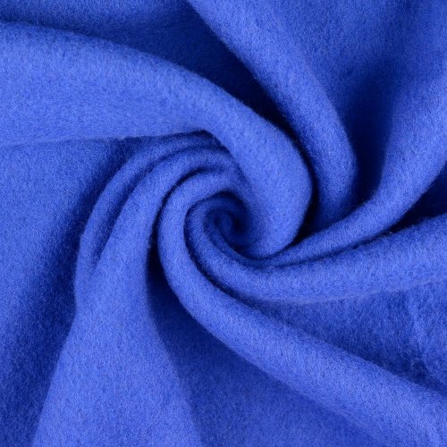 Wollfleece - uni - royalblau