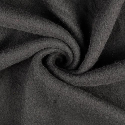 Wollfleece - uni - schwarz