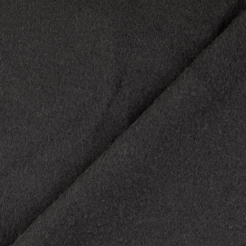 Wollfleece - uni - schwarz