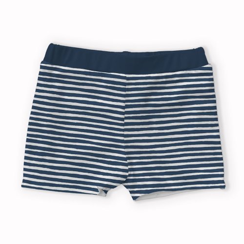 Badestoff Jersey - Stripes - marine