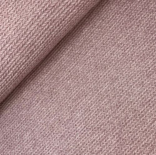 RESTSTÜCK 50cm !!! - Viskose Strick - Angora Touch Jacquard - rosa meliert