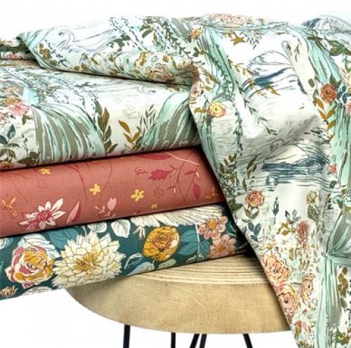 Baumwolle - Entwined Echo - Willow - Art Gallery Fabrics