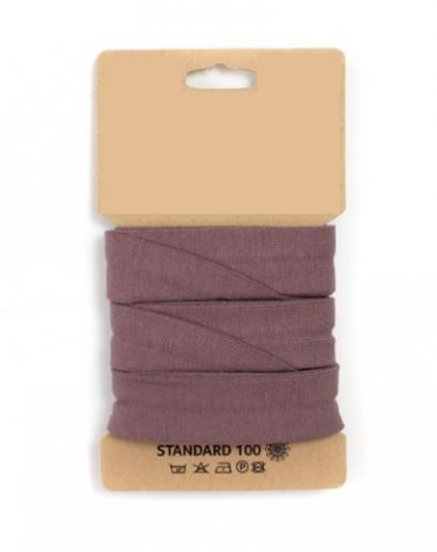 Bio Jersey Schrägband - elastisch - mauve - 3m