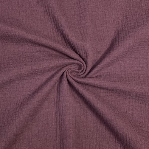 Bio Musselin - F046 - uni - aubergine