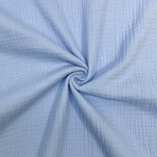 Bio Musselin - uni - light blue - F055