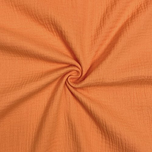 Bio Musselin - uni - orange - F059