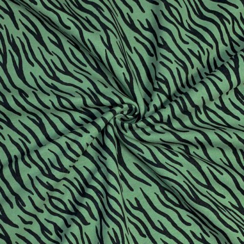 Bio Soft Sweat - brushed - Zebra Luis - green