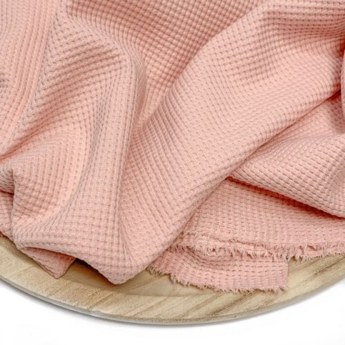 Bio Strickjersey - Waffel - rose