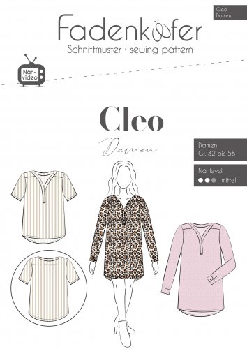 Papierschnittmuster - Bluse Cleo - Damen - Fadenkäfer