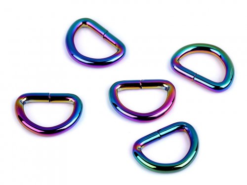 D-Ring - Regenbogen - 15 mm