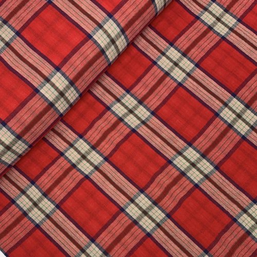 Doubleface Musselin - Clarence Check - red