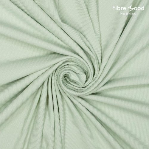 Rippenjersey - uni - light green - Fibremood No. 27