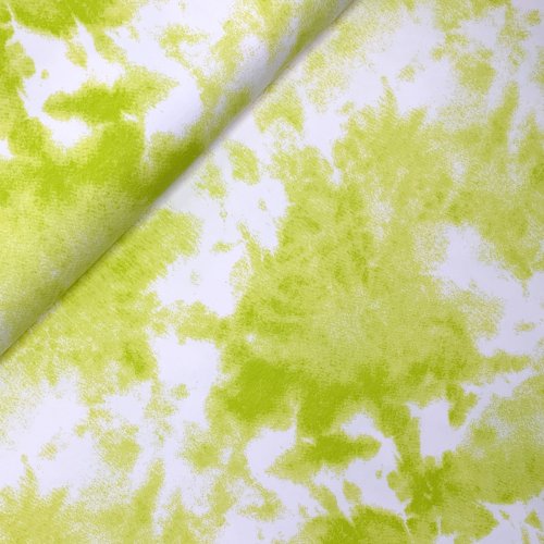 French Terry - Batik Clouds - lemon