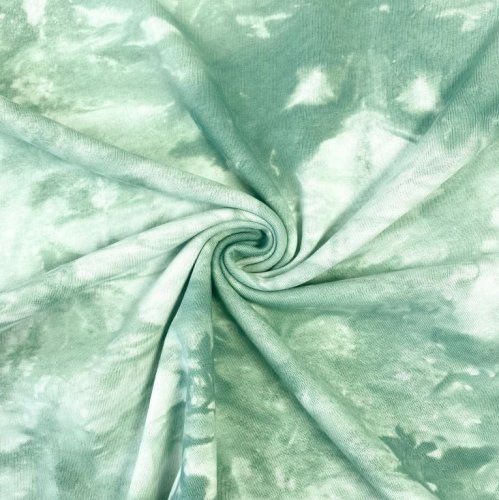 French Terry - Tie & Dye - dusty green