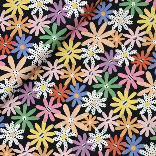 Bio Baumwolle - Happy Daisies - Happy Days - Cloud9fabrics