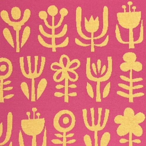 Bio Jacquard - Diversity - A55/A09 - ortensia/polenta - Evermore - Hamburger Liebe - Albstoffe