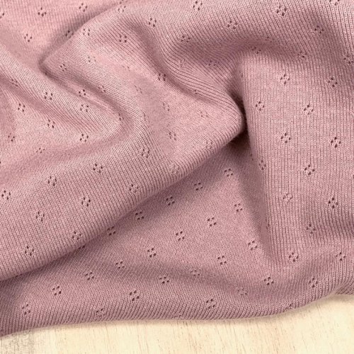 Feinstrickjersey - Ajour Lilou - mauve