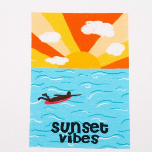 Jersey Panel - Sunset Vibes - white