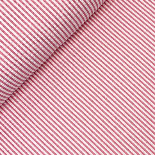 RESTSTÜCK 90cm !!! - Jersey Seersucker - Small Stripes - pink white