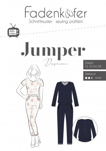 Papierschnittmuster - Jumper - Damen - Fadenkäfer