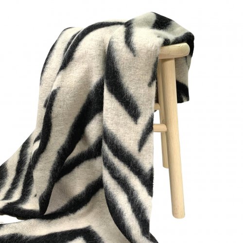 Mantelstrick - Wool - Zebra