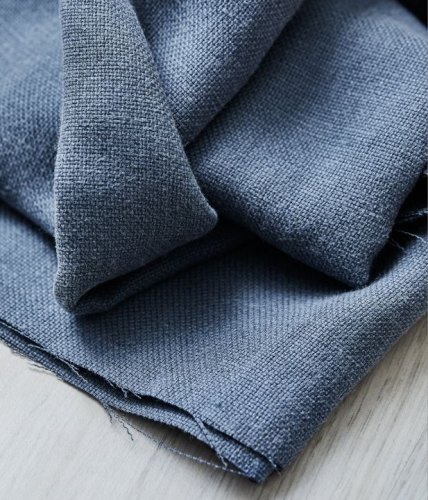 RESTSTÜCK 70cm !!! - Mara Linen Blend mit TENCEL™ - dusty blue - meetMilk