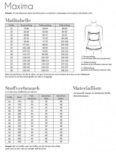 Papierschnittmuster - Maxima - Damen - Fadenkäfer