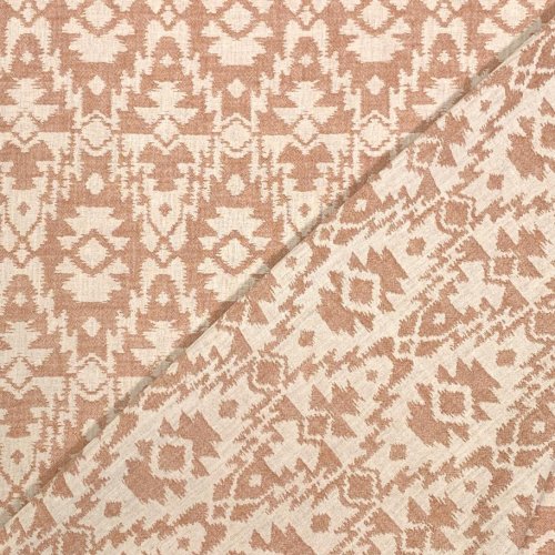 Musselin Jacquard - Aztec - cognac/ecru