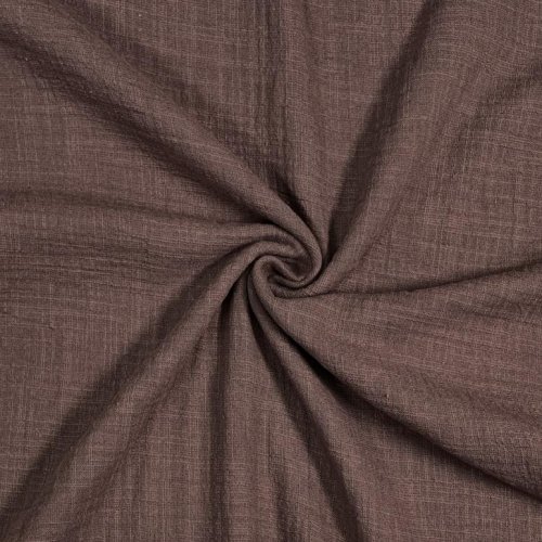 Musselin Slub - dusty brown