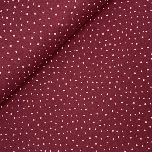 Musselin - little Dots - berry