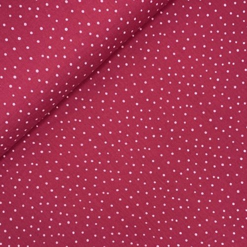 Musselin - little Dots - fuchsia