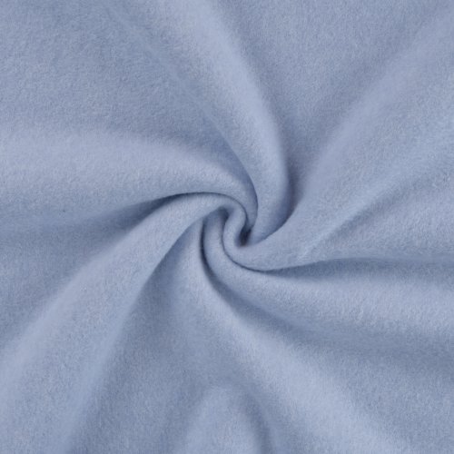 Bio Baumwoll Fleece - uni - blue melange