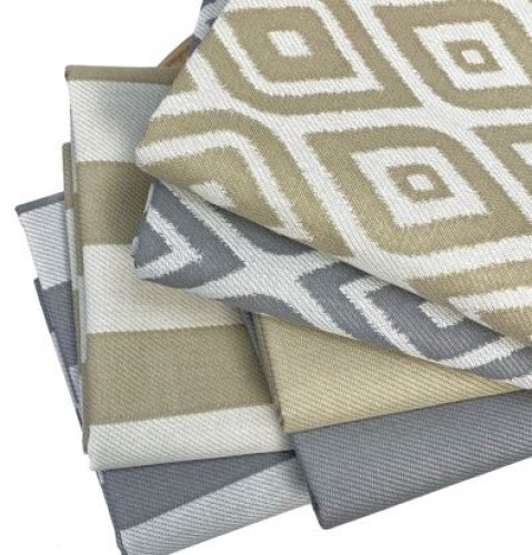 Outdoor Jacquard - Straight Line Double Wrap - grey