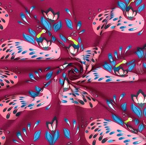 Jersey - Peacock Dreams - pink - Peacock Dreams - Birgit Boley