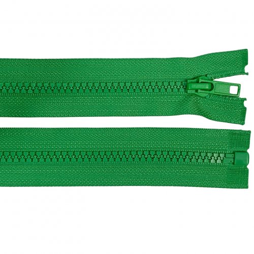Reißverschluss - 50cm - teilbar - grün