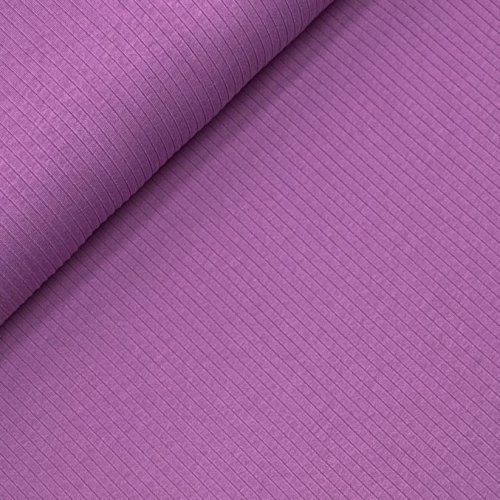 Rippenjersey - Mandy - violet