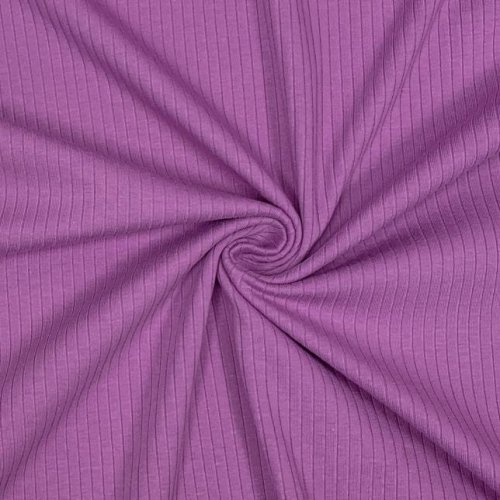 Rippenjersey - Mandy - violet