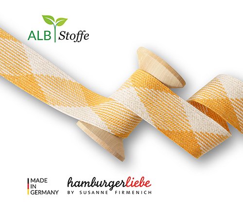 Bio Flachkordel - Twist Me - Flat - 3,5 cm - Col. 20 - Albstoffe - Hamburger Liebe