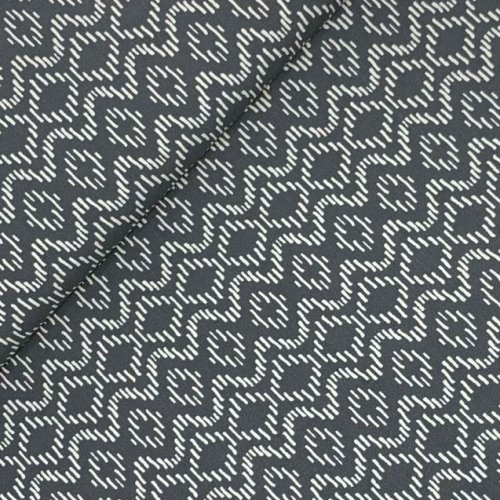 Viskose - Big Rhombus - grey