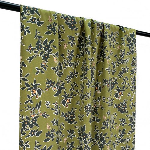 Viskose - Frya Flowers - khaki