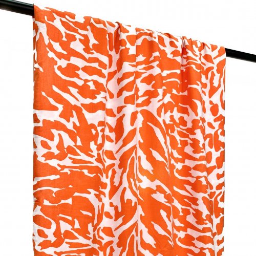 RESTSTÜCK 90cm !!! - Viskose Popeline - Camouflage - orange